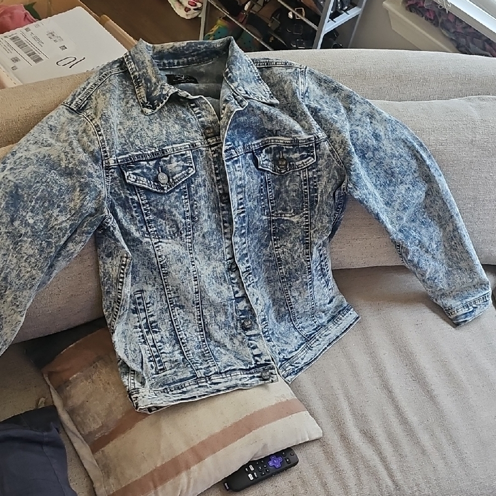 Versace 1969 Acid Wash Denim Jacket